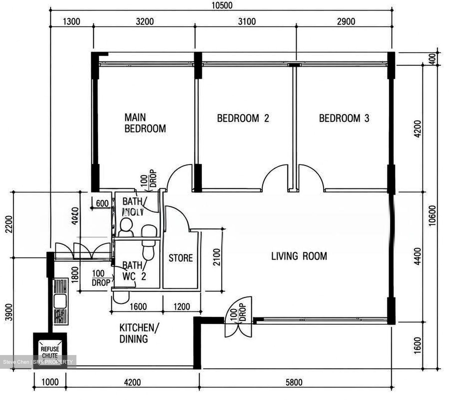 Blk 123 Mcnair Spring (Kallang/Whampoa), HDB 4 Rooms #622262521